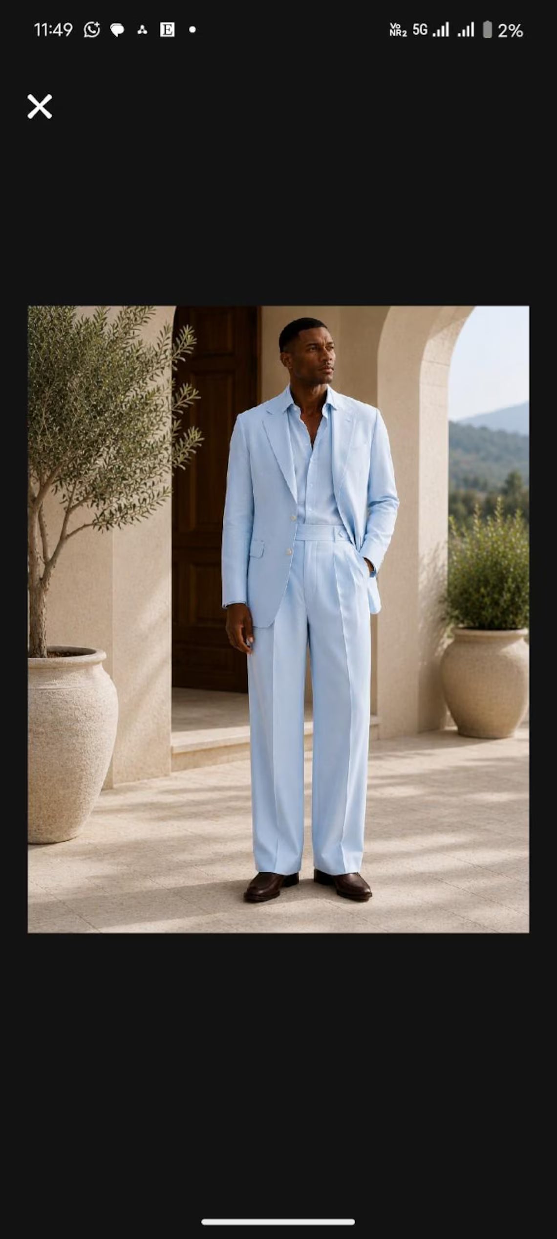 Men's Light Blue Linen Suit, Wide Leg Pants, Summer Wedding Suit, Tailored 2 Piece Suit, Groom Outfit, Custom Made, Maricsuits