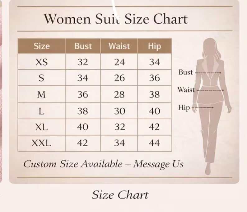 Beige Belted Women's Suit Set, Tailored Blazer Pantsuit, Elegant Business Wear MARICSUITS
